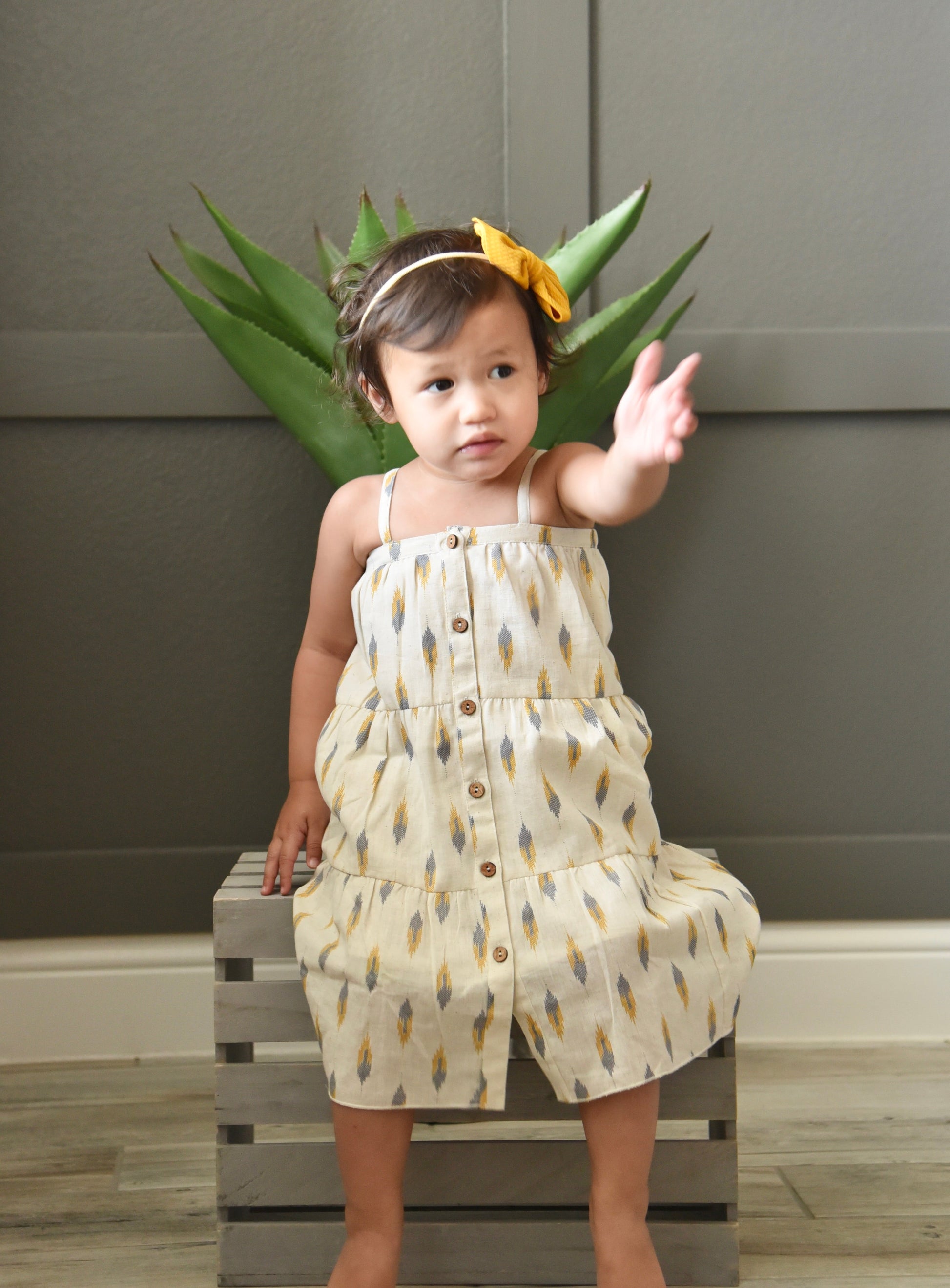 Printed Acorn Maxi Dress Dress Yo Baby Wholesale 