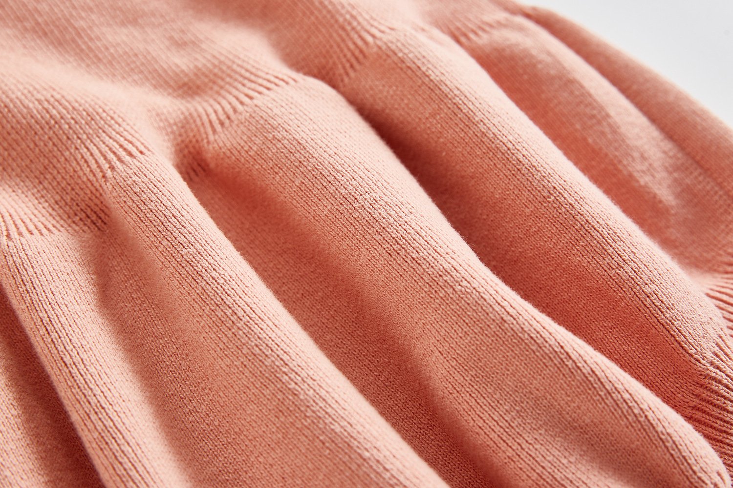 Pink Ruffle Sweater Romper Dress
