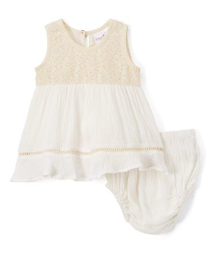 Lace Detail Infant Swan Dress