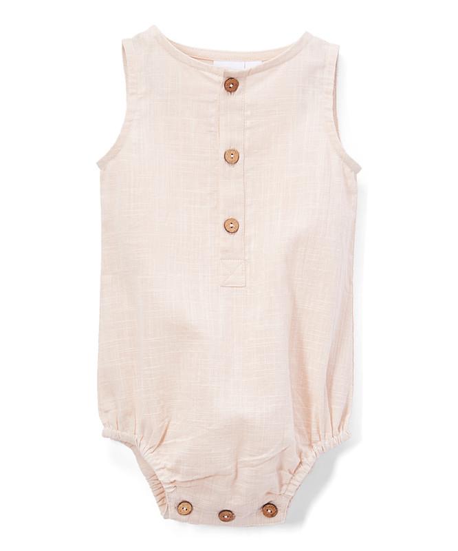 Blush Unisex Sleeveless Romper