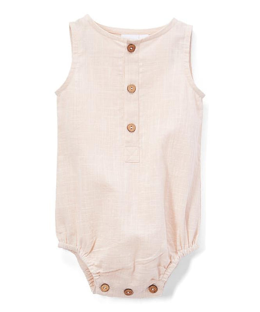 Blush Unisex Sleeveless Romper