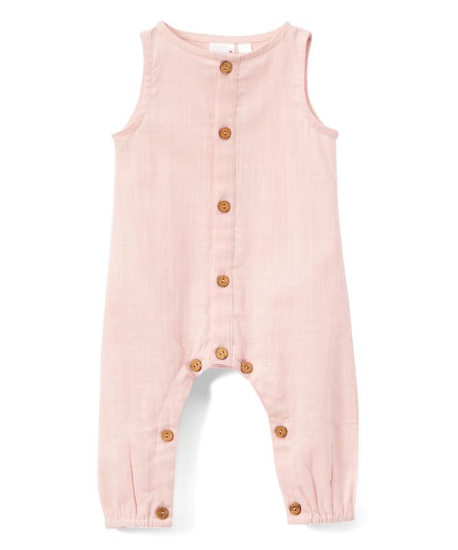 Blush Unisex Sleeveless Romper