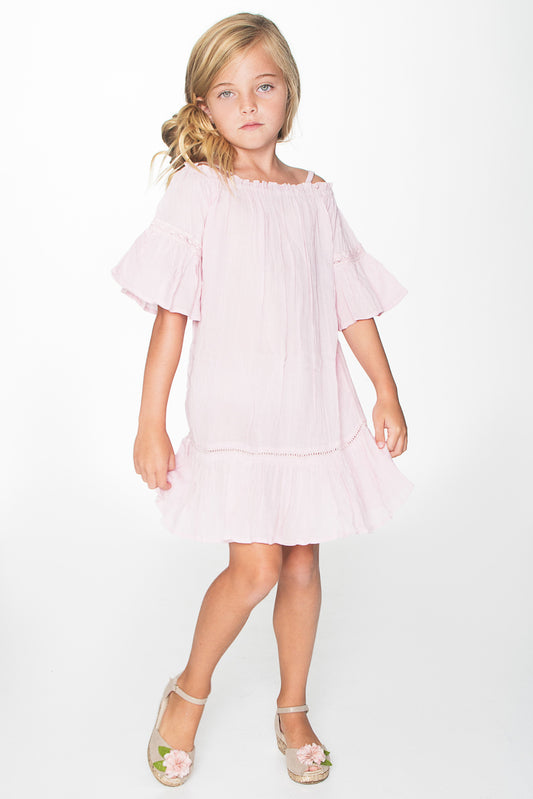 Light Pink Lace Detail Dress